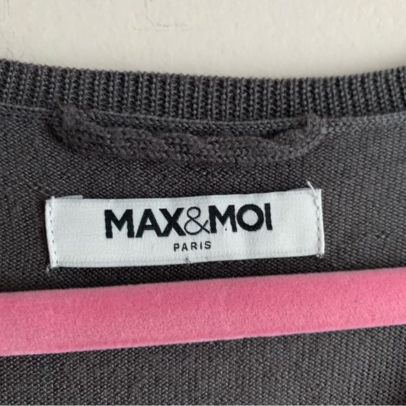 Max & Moi Paris • Wool Pleated Back Sweater - Picture 4 of 9